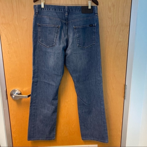 LACOSTE Sz 33 Designed in France Tapered Mid-Wash Professionally Hemmed Jeans - Picture 3 of 8